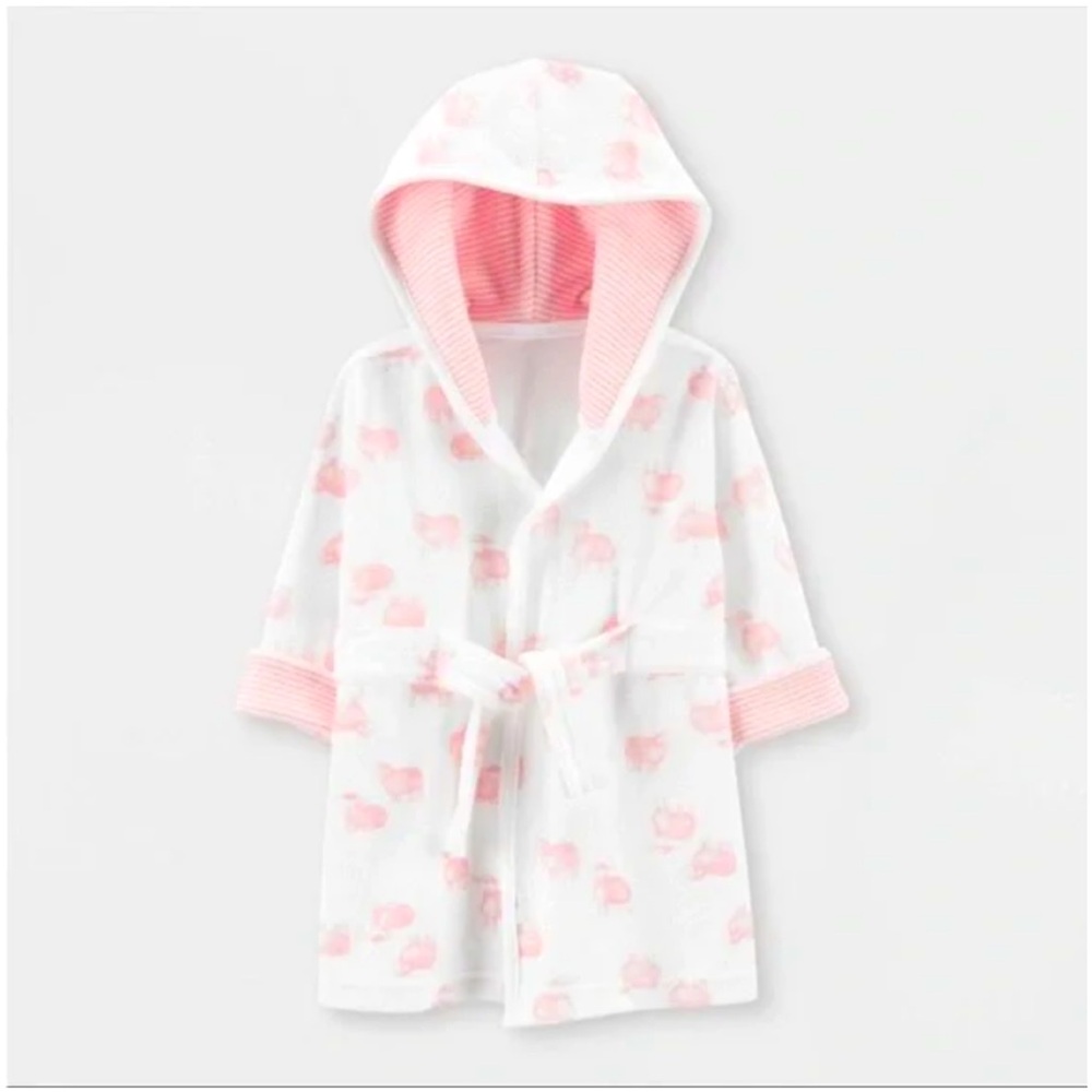 NWT Carter’s 0-9 months Just One You Baby Girls’ Bath Robe - Picture 1 of 9